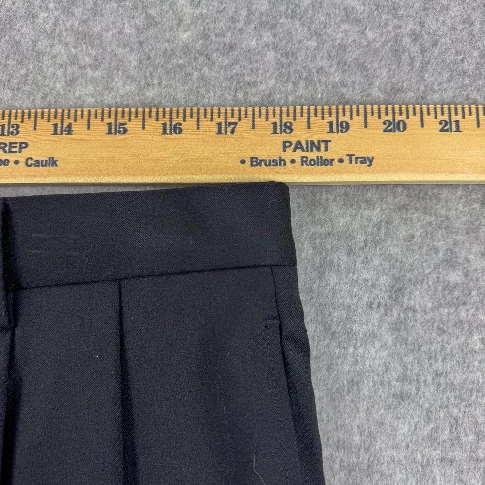 Jos A Bank Dress Pants Mens 35 Black Wool Pleated‎ Straight Classic Office 36x29